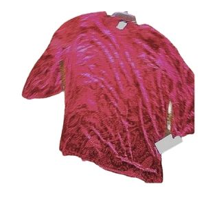 Lark Lane burn out velvet tunic top NWT